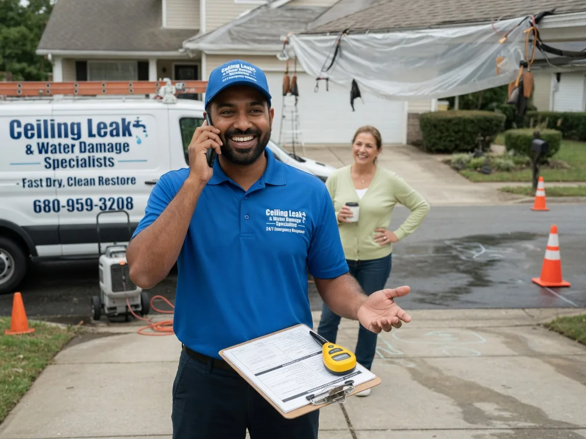 Ceiling Leak Cleanup Clarita, OK FAQs